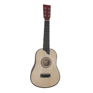 Chitara pentru Copii, din Lemn si Plastic, pentru Incepatori, 63.5 x 22 x 5.8 cm, Bej