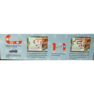 Joc educativ magnetic de interconectare, micul pompier, 15 nivele, 9 carti, pentru copii, +3 ani, multicolor - Img 2