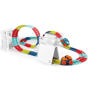 Jucarie de Constructie RollerCoaster, 138 de Piese, 41.5x31x7 cm, cu Masini, Multicolor - Img 3