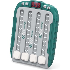 Jucarie Interactiva, Joc Rhythm, +3 Ani, din ABS, 6 Niveluri, 15 x 3 x 11 cm, Functie Muzicala, Verde