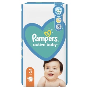 Pampers Active Baby nr. 3, 6-10 kg, 54 buc