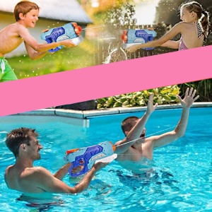 Pistol cu Apa pentru Copii, Rezervor, Pentru Piscina/Plaja, 6ani+, Albastru, 500ML - Img 3