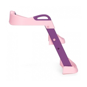 Reductor si Scaunel Inaltator WC, pentru Copii 1 - 7 Ani, 2 Trepte Reglabile, Pliabil, Colac Moale, cu Spatar si Manere, Inaltime 54/58 cm x 39.5 x 35 cm, din Plastic+PVC, Roz/Mov - Img 3
