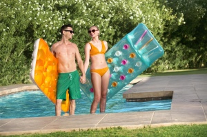 Saltea gonflabila Bestway Fashion Lounge, 188x71 cm, portocalie - Img 4