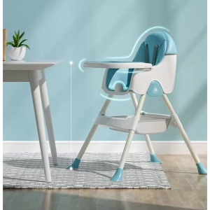 Scaun de Masa Pliabil 3in1, Reglabil, Multifunctional, Albastru - Img 3