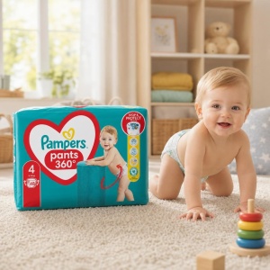 Scutece Chilotel Pampers, nr. 4, 9-15 kg, 48 buc - Img 2