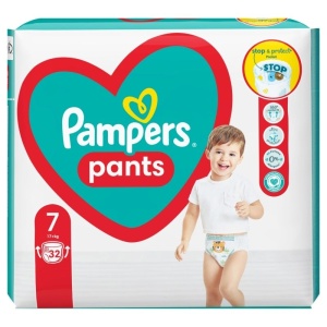 Scutece Pampers chilotel Active Baby, marimea 7, 17+kg, 32 bucati