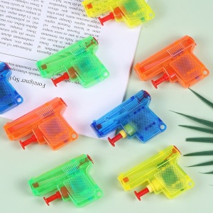 Set 4 Mini Pistoale cu Apa, Jucarii de Vara, pentru Copii, 4 Culori Transparente Random - Img 2