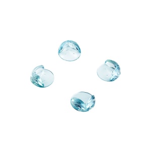 Set 4 sigurante rotunde pentru colturi Akuku transparent