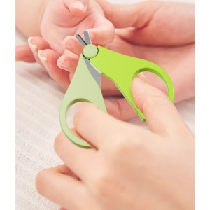 Set 4in1 de Ingrijire Unghii pentru Bebelusi, Cutie de Depozitare Tip Cerb, 0-6 Ani, 11 x 6 x 11 cm, Verde - Img 5