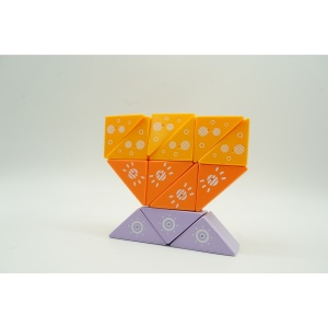 Set inteligent de constructie cu piese magnetice, 26 piese, pentru copii, +3 ani, multicolor - Img 3