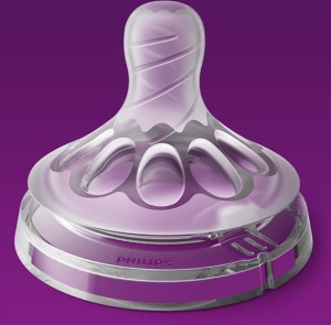 Set tetine PHILIPS AVENT Natural SCF042/27, flux lent, 1 luna +, 2 buc, silicon - Img 2