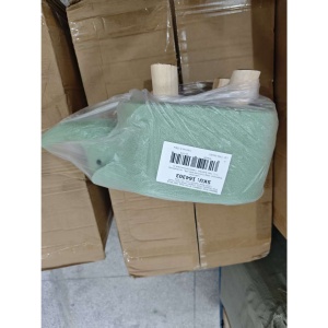 Taburet pentru Copii, Scaun Tip Taburet, Model Elefant, din Lemn Masiv, Scaun pentru Copii, 30 x 25 x 25 cm, Verde - Img 3