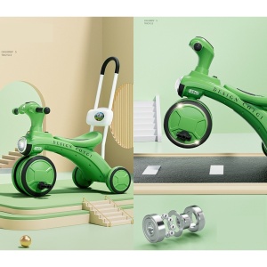 Tricicleta pentru copii pedalare, impingere, lumini si sunete, varsta peste 18 luni - Img 2