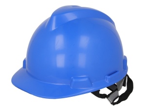 Casca protectie culoare albastra prindere 4 puncte