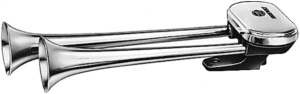 Claxon (Pneumatic, 24V, 415mm, 300; 350Hz, 118dB, Crom)