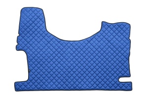 Covor podea camion potrivit MERCEDES, Scaun fix pentru pasager tunel inalt, ECO-LEATHER, set 3 buc. (material - eco-piele, culoare - albastru) - Img 3