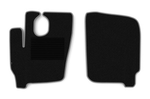 Covoras Auto F-CORE, sofer + pasager 2 buc. potrivit IVECO EUROCARGO I-III 1991-2015 (velours, gri)