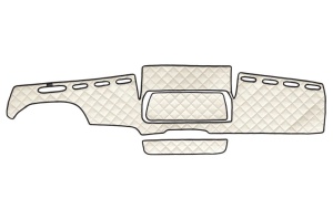 Covoras bord bej, ECO-piele, ECO-LEATHER potrivit MAN TGX dupa 2006