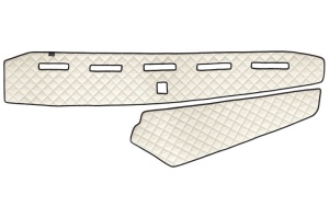 Covoras bord (fara locas senzor) bej, ECO-piele, ECO-LEATHER potrivit VOLVO FH16 II dupa 2014