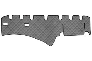 Covoras bord gri, ECO-piele, ECO-LEATHER potrivit SCANIA L,P,G,R,S, P,G,R,T dupa 2004