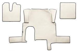 Covoras podea camion set 3 buc (material - eco-leather colour - bej, transmisie automata) potrivit MAN TGX 2006-2021