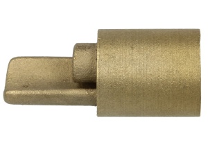 Element de tensionare a prelatei patrat, la prelata inferior profilul varful tensionare Fi 27, L = 3300mm executare cupru
