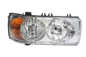 Far dreapta H1/H7/P21W/W5W, electric, fundal crom, culoare Semnalizator portocaliu DAF 75 CF, 85 CF, 95 XF dupa 1997