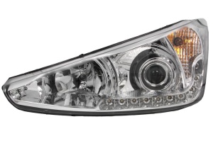 Far Stanga potrivit SCANIA IRIZAR I4; IRIZAR I4 dupa 2007 (D1S/LED/PY21W, culoare insert: cromat)
