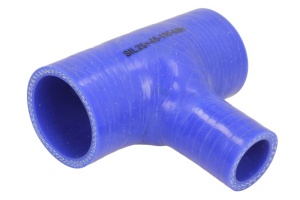 Furtun silicon sistem racire 25mmx60/105mm (T-conector; reductor, culoare albastru, -60/260Â°C, presiune de indoire: 0,7 MPa)