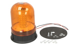 Girofar portocaliu, 12/24V, LED, prindere 3 puncte