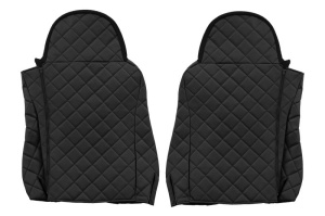 Huse scaun camion Elegance (negru, material eco-piele / velur, serie ELEGANCE) potrivit DAF - Img 2