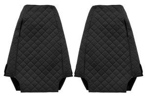 Huse scaun camion Elegance (negru, material eco-piele / velur, serie ELEGANCE) potrivit RENAULT MAGNUM - Img 2