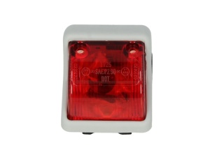 Lampa gabarit stanga/dreapta, rosu, R10W, inaltime 68,2 latime 535 adancime 48, 12/24V