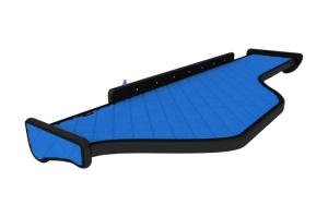 Raft interior cabina potrivit DAF XF 105, XF 106 dupa 2012 (lung, Panou LED, lumina alba, lung, culoare: albastru, serie: ELEGANCE)
