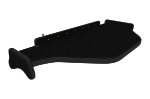 Raft polita interior cabina (panou LED, lumina alba; mijloc, cabina, culoare: negru, serie: ELEGANCE) potrivit DAF