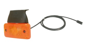 Reflector portocaliu LED 24V cu 500mm cablu si conector AP