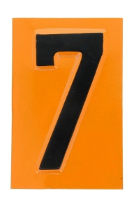 Semn avertizare 1 buc, ADR "7â€ placa numar avertizare