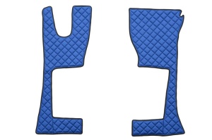 Set covor podea camion Mercedes Actros ECO-LEATHER, set 3 buc. (material - eco-piele, culoare - albastru, cabina ingusta 230 cm) potrivit MERCEDES ACTROS M - Img 2