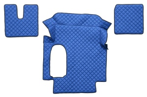 Set covor podea camion potrivit MAN ECO-LEATHER, set 3 buc. (material - eco-piele, culoare - maro, cabina lata 250 cm) potrivit MAN TGA dupa 1999