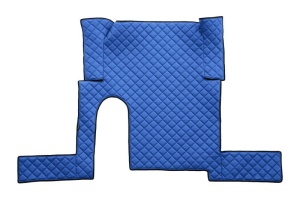 Set covor podea camion potrivit MAN un sertar, ECO-LEATHER, set 3 buc. (material - eco-piele, culoare - albastru, pentru transmisie manuala) potrivit MAN TGX - Img 3