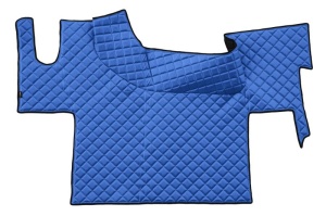 Set covor podea camion potrivit Renault podea plata, ECO-LEATHER, 1 bucata (material - eco-piele, culoare - albastru) potrivit RENAULT TRUCKS T dupa 2013