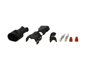Stecher potrivit MAN TGA, TGL I, TGM I dupa 2000 (numar pini: 2, forma mufa: oval, masculin, JPT, pentru lampi indicatoare)