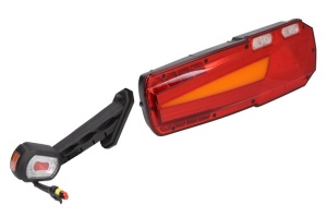 Stop spate Dreapta MAVIC (LED, 12/24V, cu indicator, lampa anti-ceata, lampa mers inapoi, cu lumini frana, lumini parcare/pozitie, reflector triunghiular, cu lampa cu brat de extensie, lungime cablu: - Img 2