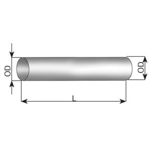 Teava esapament (diametru:110mm/110mm, lungime:2000mm)