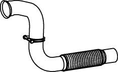 Teava esapament (lungime:1030mm) EURO 4/5 potrivit MERCEDES ATEGO 2 OM902.915-OM906.916 dupa 2004
