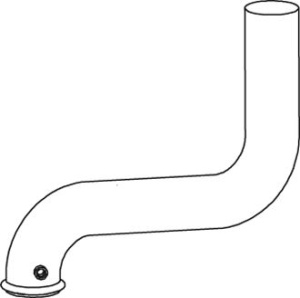 Teava esapament (lungime:780mm) EURO 5 potrivit SCANIA P,G,R,T DC12.06-DT12.17 dupa 2004