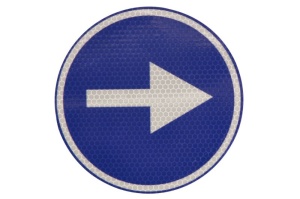 Autocolant sticker avertizare informare 1 buc, reflectorizanta diametru 20cm