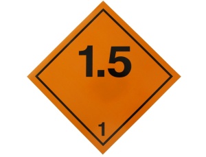 Autocolant sticker avertizare informare ADR 1,5 1 buc