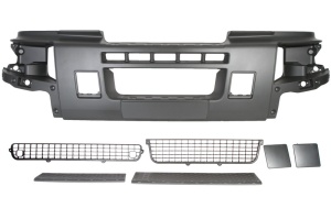 Bara protectie fata gri completa: cu capacele, cu grile si trepte RENAULT TRUCKS PREMIUM DXI dupa 2006